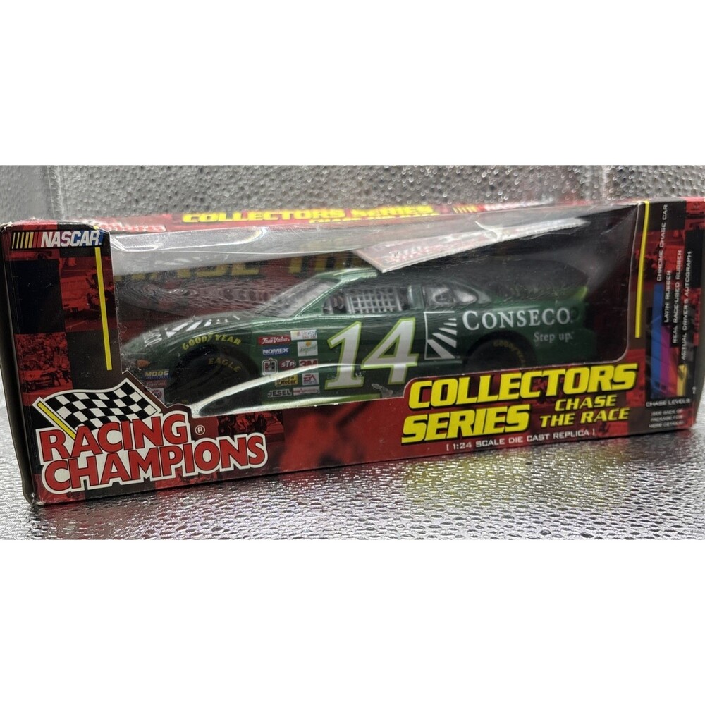 Signed Ron Hornaday Jr #14 Conseco NASCAR Racing Champions 1:24 Diecast